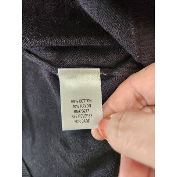 Apt. 9 Black Embellished Pockets Cardigan Size 2X - Picture 8 of 11